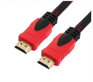 1.5M 4.5Ft 3M 5M HDMI Line High Speed Gold Plated Plug Male-Male Braided HDMI Cable 1.4 Version 1080p 3D for HDTV XBOX PS4 PS5