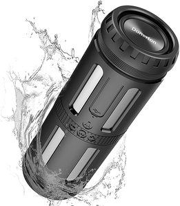HP IPX5 Waterproof Outdoor Speakers with Flashlight Table Lamp Wireless Speaker for Bike,LED Light Hiking Camping
