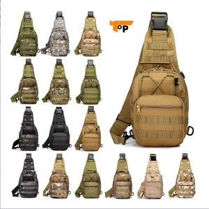 Multifunctional Oxford Outdoor Camouflage Zipper Water Resistant Shoulder Messenger Bag Tactical Sling Pouches Gun Bag Backpack