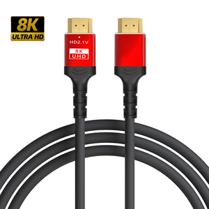 Custom Logo Gold-Plated HDMI 2.1 Cable 8K 60Hz 4K 120Hz Braided Cable