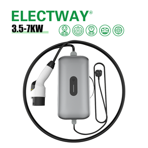 ELECTWAY New DC EV Charger 3.5kW/7kW Fast Mobile Portable IP65 High Efficiency For Electric Cars